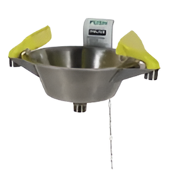 Wall Mounted Triple Nozzle Eye & Face Wash with Bowl & Foot Treadle - Pratt