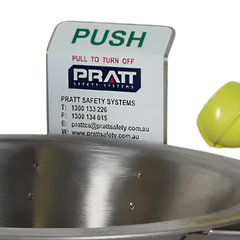 Wall Mounted Single Nozzle Eyewash with Bowl No Foot Treadle - Pratt