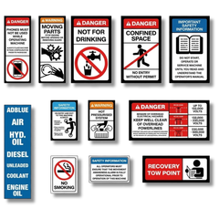 Water Truck Safety Sticker Pack