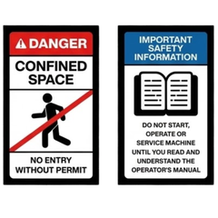 Water Truck Safety Sticker Pack