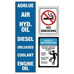 Water Truck Safety Sticker Pack