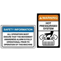 Water Truck Safety Sticker Pack