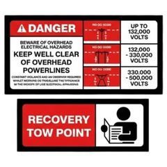 Water Truck Safety Sticker Pack