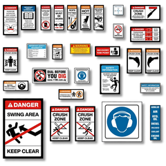 Wheeled Loader Safety Sticker Pack