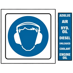 Wheeled Loader Safety Sticker Pack