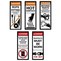 Wheeled Loader Safety Sticker Pack