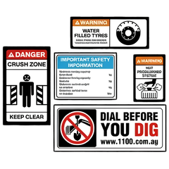 Wheeled Loader Safety Sticker Pack