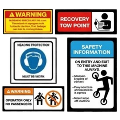Wheeled Loader Safety Sticker Pack