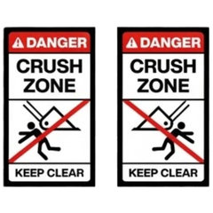 Wheeled Loader Safety Sticker Pack