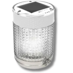 White Solar Powered Pilot Belt Barrier Light