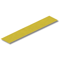 Yellow FRP Fibreglass Roof Walkway Grating Sheet No Fixings 3660 x 615 x 15mm - ON-TRAK