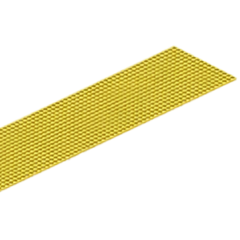 Yellow FRP Fibreglass Roof Walkway Grating Sheet No Fixings 3660 x 615 x 15mm - ON-TRAK
